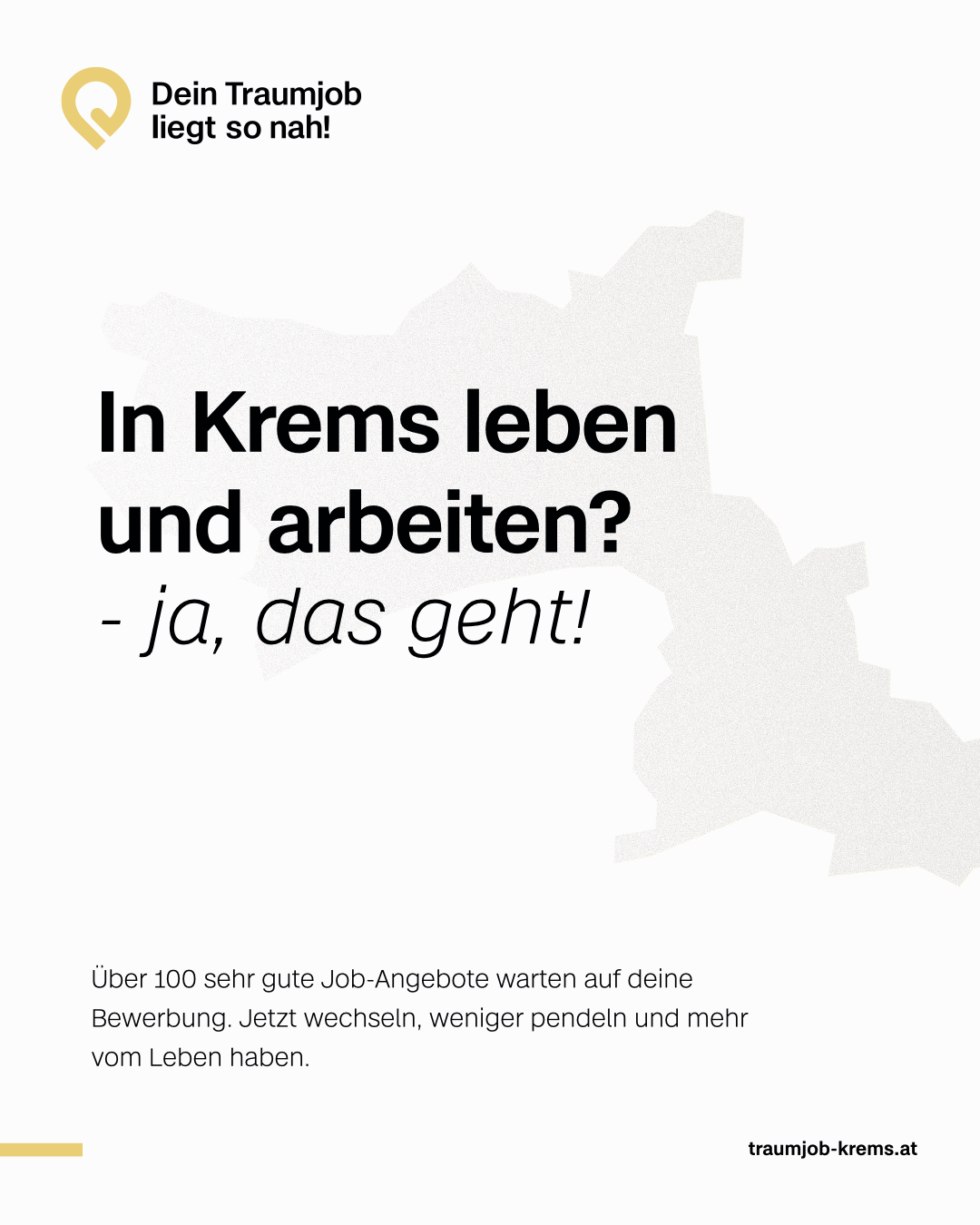 Entwicklung Kampagne und Jobplattform für AMS & Wirtschaftsbeirat Krems