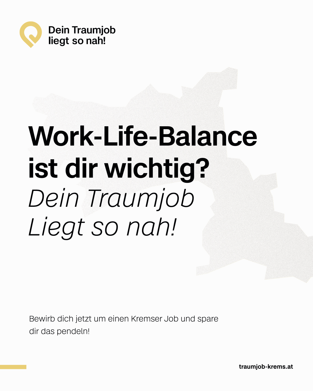 Entwicklung Kampagne und Jobplattform für AMS & Wirtschaftsbeirat Krems