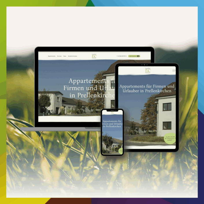 Webdesign für Landhof Carnuntum