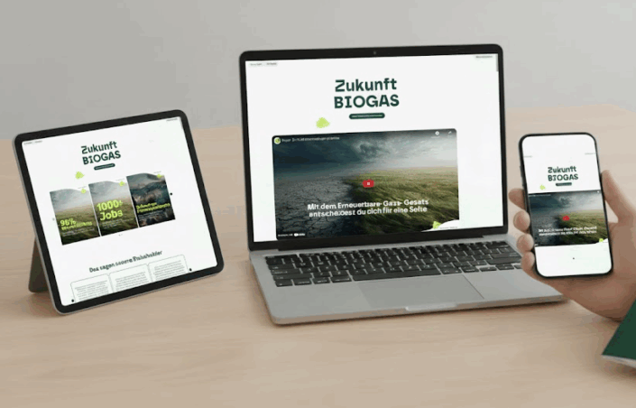 Kampagne Zukunft Biogas mit KI Videos
